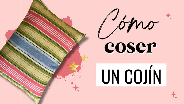 como coser cojin rectangular