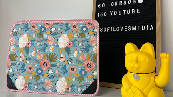 como coser una funda para el ordenador